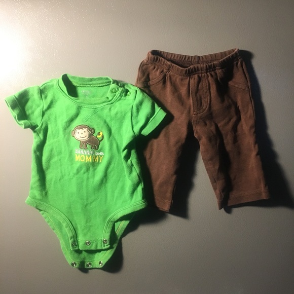 Carters Monkey Outfit - Picture 1 of 5